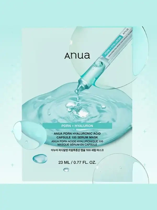 ماسک آبرسان هیالورونیک اسید و PDRN آنوا