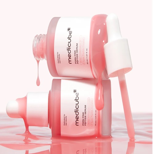 معرفی سرم صورتی پپتاید و pdrn مدی کیوب