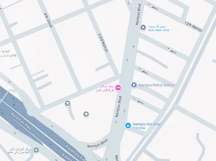 map نقشه آنجل شاپ